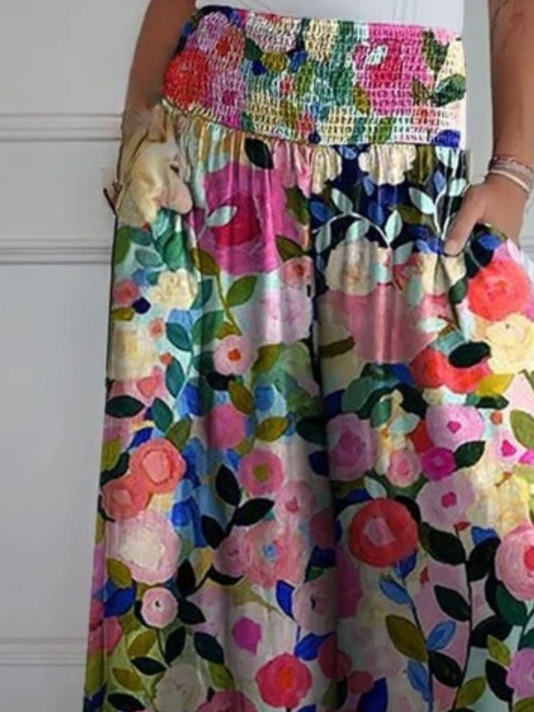 Weite Blumenhose für den Sommer (8)
