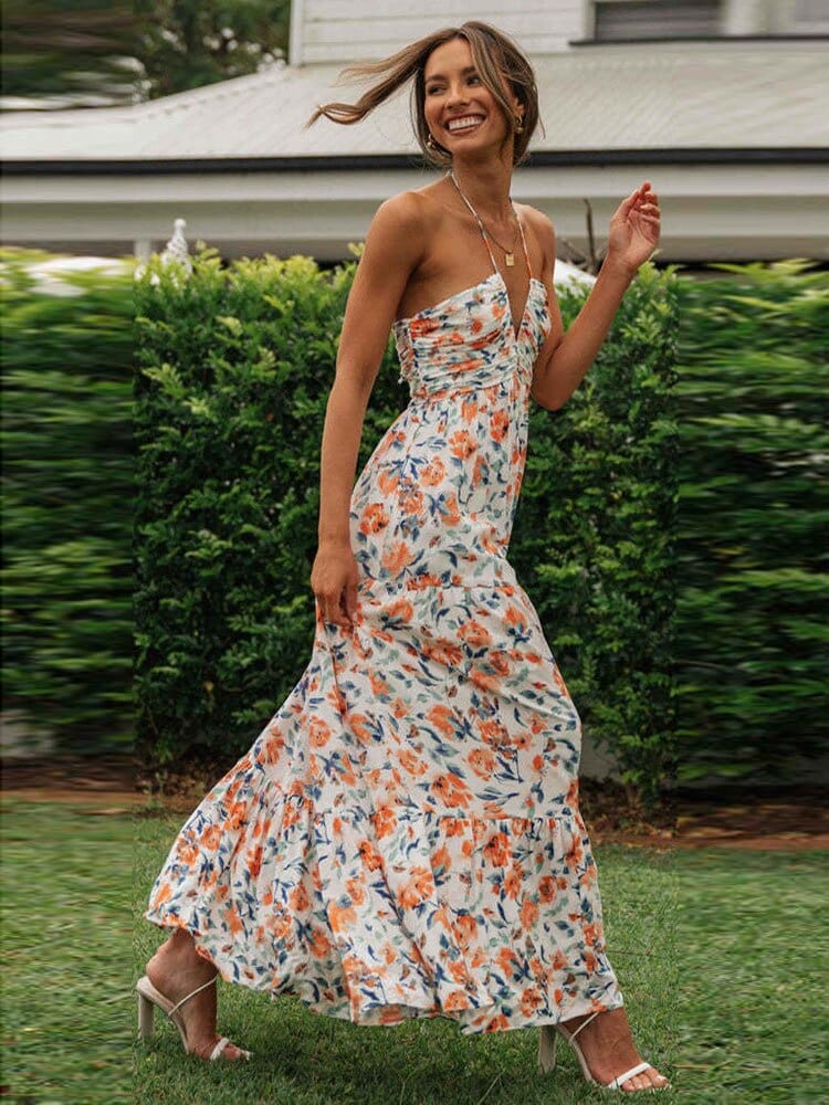 Amira Sommerkleid mit Blumenprint für Hochzeitsgäste foto 1