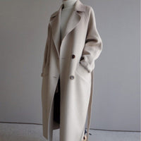 Helena | Winterjacke Damen elegant Longline Kaschmir-Blend