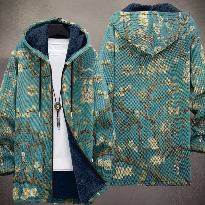 Winterjacke Damen Fleece-Gefüttert mit Kunstdruck (2)