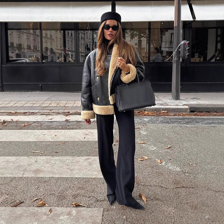 Winterjacke Damen große Größen mit Teddyfutter (3)