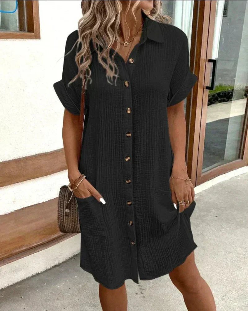 Marlene Hemdblusenkleid aus luftigem Leinen-Baumwoll-Mix foto 2