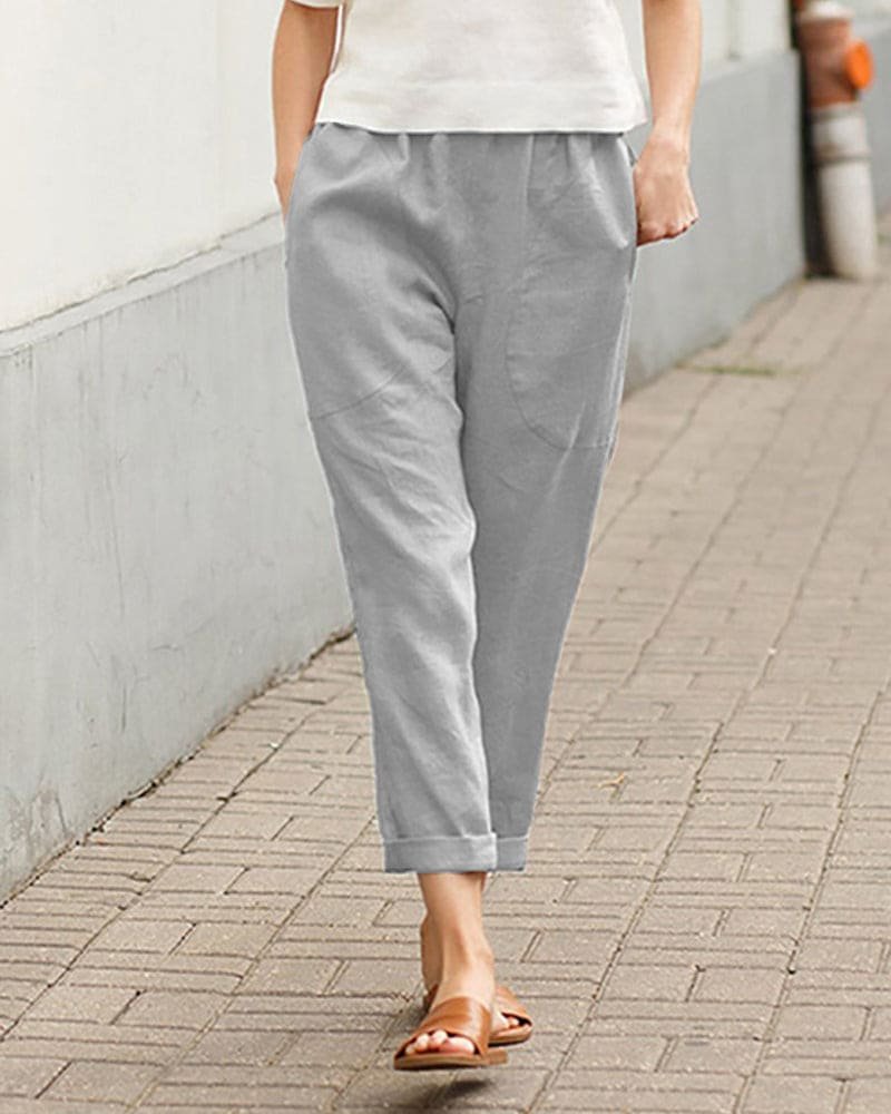 Marlene Leinenhose im lässigen Tapered-Schnitt foto 5