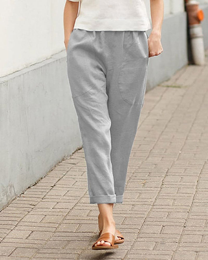 Marlene Leinenhose im lässigen Tapered-Schnitt foto 5
