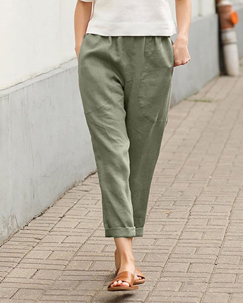 Marlene Leinenhose im lässigen Tapered-Schnitt foto 6