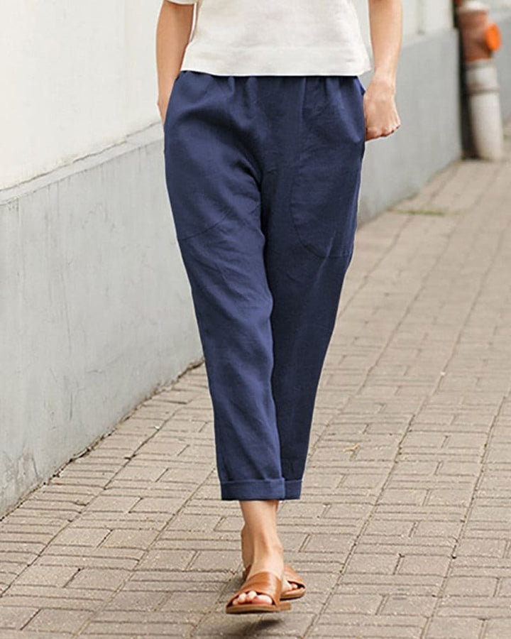 Marlene Leinenhose im lässigen Tapered-Schnitt foto 8