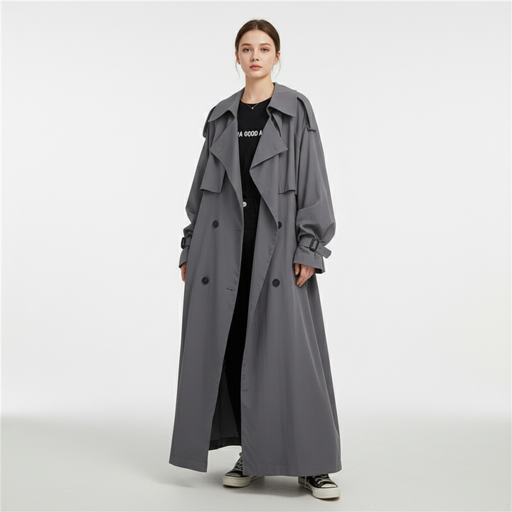 Zeitlose Lange Jacke im Klassik-Stil (2)