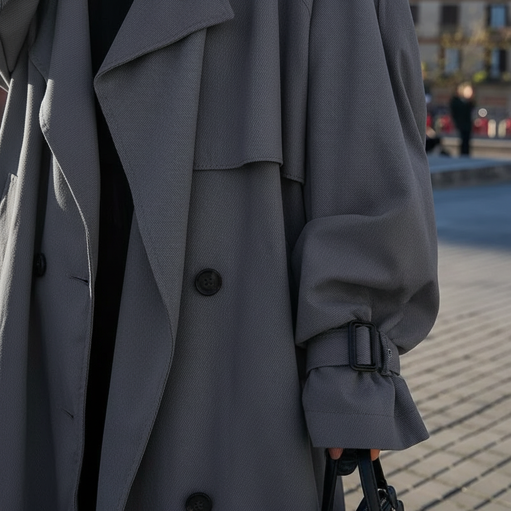 Zeitlose Lange Jacke im Klassik-Stil (3)