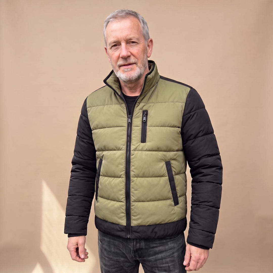 Zweifarbige Winterjacke Damen für kühle Tage (2)