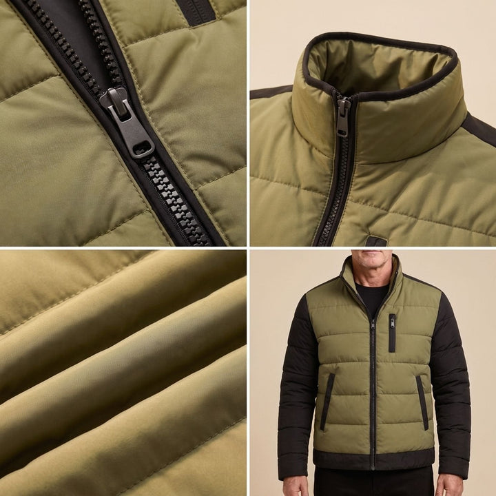 Zweifarbige Winterjacke Damen für kühle Tage (4)